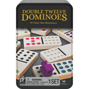 Double Six Color Dot Set of 28 Dominoes and Instructions Details about   Dominoes